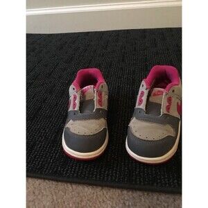 Nike Toddler Girls Athletic Shoes Sneakers Size 8 Gray/Pink